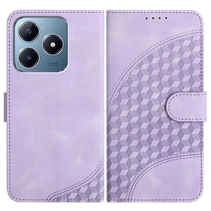 Elephant Head Embossed Phone Leather Case with Lanyard, For Realme GT 6 / GT 6T, For Realme C63 / C61 Global, For Realme 12 5G Global, For Realme 12+ 5G Global, For Realme 12 Pro 5G Global/12 Pro+ 5G Global, For Realme GT5 Pro, For Realme C53/Narzo N53...