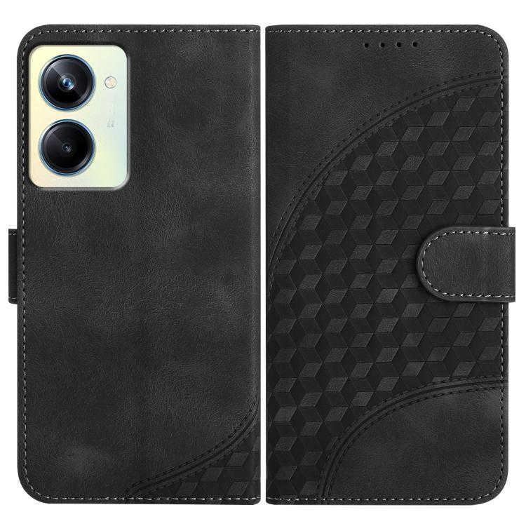 Elephant Head Embossed Phone Leather Case with Lanyard, For Realme GT 6 / GT 6T, For Realme C63 / C61 Global, For Realme 12 5G Global, For Realme 12+ 5G Global, For Realme 12 Pro 5G Global/12 Pro+ 5G Global, For Realme GT5 Pro, For Realme C53/Narzo N53...