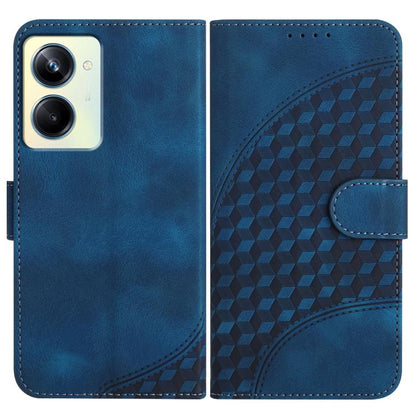 Elephant Head Embossed Phone Leather Case with Lanyard, For Realme GT 6 / GT 6T, For Realme C63 / C61 Global, For Realme 12 5G Global, For Realme 12+ 5G Global, For Realme 12 Pro 5G Global/12 Pro+ 5G Global, For Realme GT5 Pro, For Realme C53/Narzo N53...