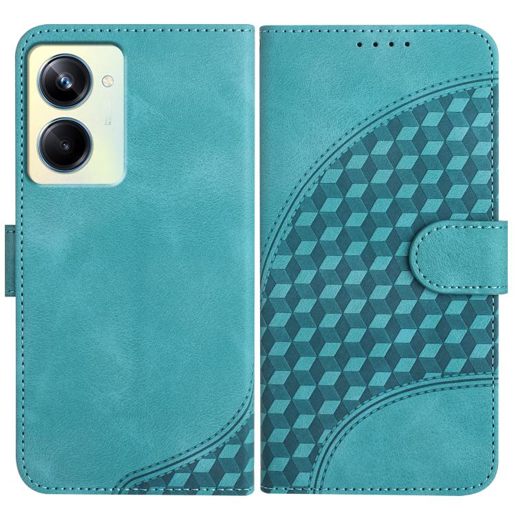 Elephant Head Embossed Phone Leather Case with Lanyard, For Realme GT 6 / GT 6T, For Realme C63 / C61 Global, For Realme 12 5G Global, For Realme 12+ 5G Global, For Realme 12 Pro 5G Global/12 Pro+ 5G Global, For Realme GT5 Pro, For Realme C53/Narzo N53...