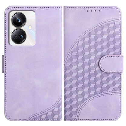 Elephant Head Embossed Phone Leather Case with Lanyard, For Realme GT 6 / GT 6T, For Realme C63 / C61 Global, For Realme 12 5G Global, For Realme 12+ 5G Global, For Realme 12 Pro 5G Global/12 Pro+ 5G Global, For Realme GT5 Pro, For Realme C53/Narzo N53...