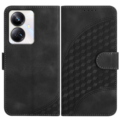 Elephant Head Embossed Phone Leather Case with Lanyard, For Realme GT 6 / GT 6T, For Realme C63 / C61 Global, For Realme 12 5G Global, For Realme 12+ 5G Global, For Realme 12 Pro 5G Global/12 Pro+ 5G Global, For Realme GT5 Pro, For Realme C53/Narzo N53...
