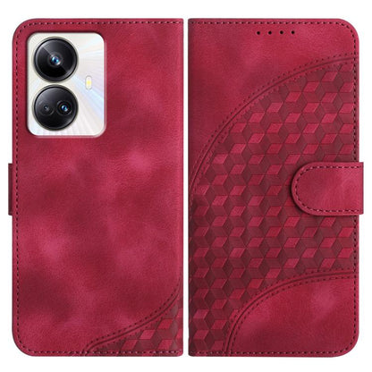 Elephant Head Embossed Phone Leather Case with Lanyard, For Realme GT 6 / GT 6T, For Realme C63 / C61 Global, For Realme 12 5G Global, For Realme 12+ 5G Global, For Realme 12 Pro 5G Global/12 Pro+ 5G Global, For Realme GT5 Pro, For Realme C53/Narzo N53...