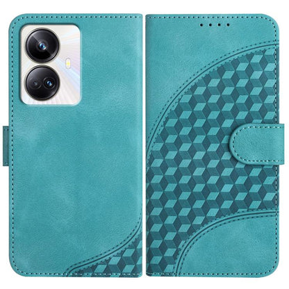 Elephant Head Embossed Phone Leather Case with Lanyard, For Realme GT 6 / GT 6T, For Realme C63 / C61 Global, For Realme 12 5G Global, For Realme 12+ 5G Global, For Realme 12 Pro 5G Global/12 Pro+ 5G Global, For Realme GT5 Pro, For Realme C53/Narzo N53...
