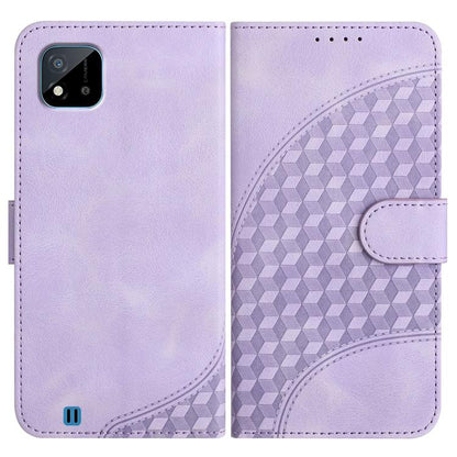 Elephant Head Embossed Phone Leather Case with Lanyard, For Realme 10 4G, For Realme C30 4G/Narzo 50i Prime/C30s, For Realme 9 Pro+, For Realme C20 / C11 2021 / C21, For Realme C12/C15/C25/C25s/7i Global/Narzo 20, For Realme 8/8 Pro                    ...