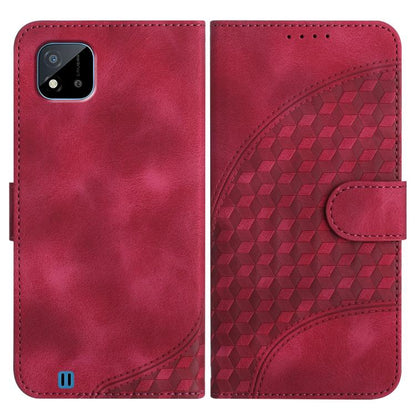 Elephant Head Embossed Phone Leather Case with Lanyard, For Realme 10 4G, For Realme C30 4G/Narzo 50i Prime/C30s, For Realme 9 Pro+, For Realme C20 / C11 2021 / C21, For Realme C12/C15/C25/C25s/7i Global/Narzo 20, For Realme 8/8 Pro                    ...