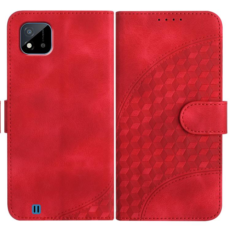 Elephant Head Embossed Phone Leather Case with Lanyard, For Realme 10 4G, For Realme C30 4G/Narzo 50i Prime/C30s, For Realme 9 Pro+, For Realme C20 / C11 2021 / C21, For Realme C12/C15/C25/C25s/7i Global/Narzo 20, For Realme 8/8 Pro                    ...