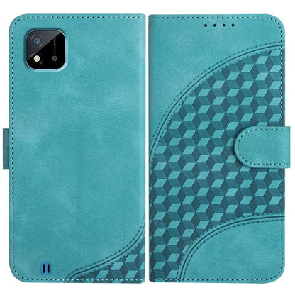Elephant Head Embossed Phone Leather Case with Lanyard, For Realme 10 4G, For Realme C30 4G/Narzo 50i Prime/C30s, For Realme 9 Pro+, For Realme C20 / C11 2021 / C21, For Realme C12/C15/C25/C25s/7i Global/Narzo 20, For Realme 8/8 Pro                    ...