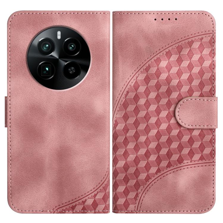 Elephant Head Embossed Phone Leather Case with Lanyard, For Realme GT 6 / GT 6T, For Realme C63 / C61 Global, For Realme 12 5G Global, For Realme 12+ 5G Global, For Realme 12 Pro 5G Global/12 Pro+ 5G Global, For Realme GT5 Pro, For Realme C53/Narzo N53...