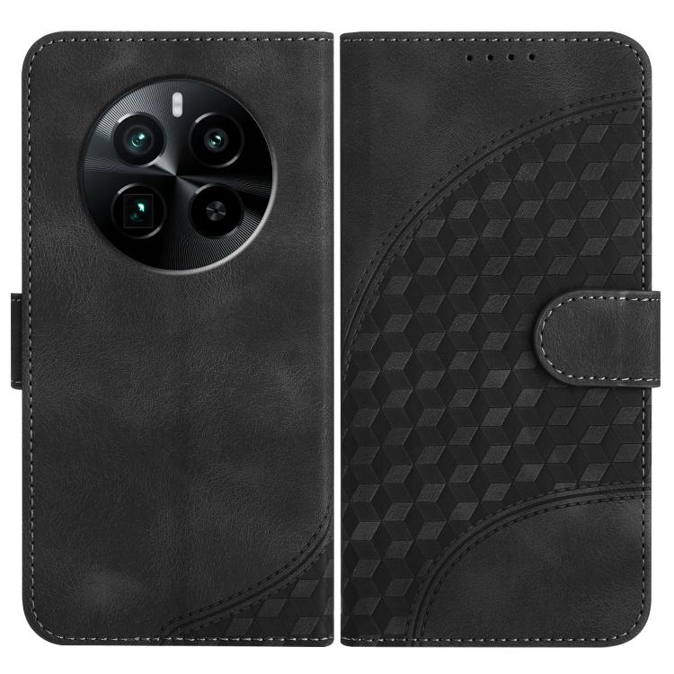 Elephant Head Embossed Phone Leather Case with Lanyard, For Realme GT 6 / GT 6T, For Realme C63 / C61 Global, For Realme 12 5G Global, For Realme 12+ 5G Global, For Realme 12 Pro 5G Global/12 Pro+ 5G Global, For Realme GT5 Pro, For Realme C53/Narzo N53...