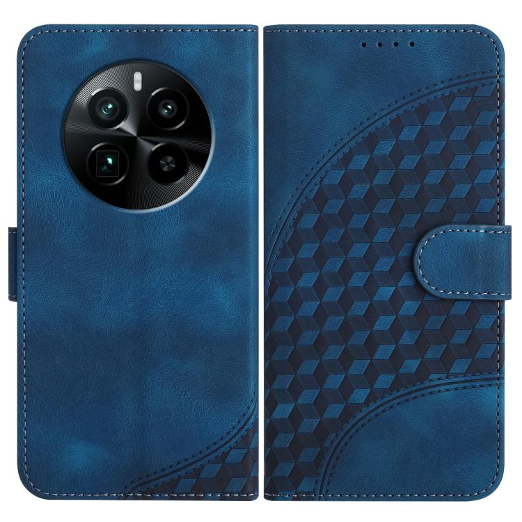 Elephant Head Embossed Phone Leather Case with Lanyard, For Realme GT 6 / GT 6T, For Realme C63 / C61 Global, For Realme 12 5G Global, For Realme 12+ 5G Global, For Realme 12 Pro 5G Global/12 Pro+ 5G Global, For Realme GT5 Pro, For Realme C53/Narzo N53...
