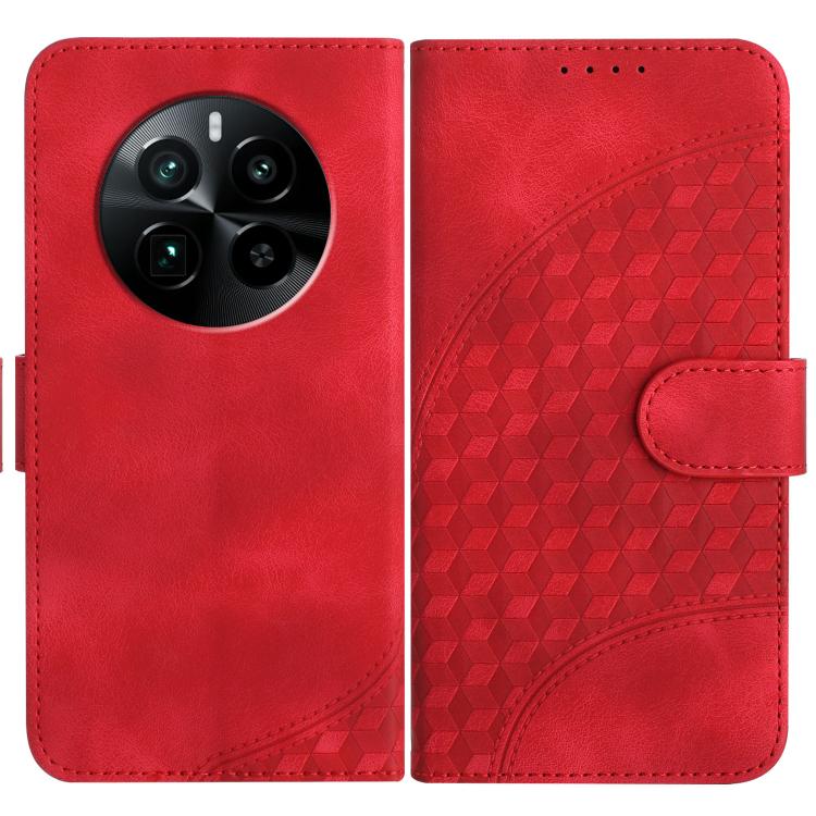 Elephant Head Embossed Phone Leather Case with Lanyard, For Realme GT 6 / GT 6T, For Realme C63 / C61 Global, For Realme 12 5G Global, For Realme 12+ 5G Global, For Realme 12 Pro 5G Global/12 Pro+ 5G Global, For Realme GT5 Pro, For Realme C53/Narzo N53...