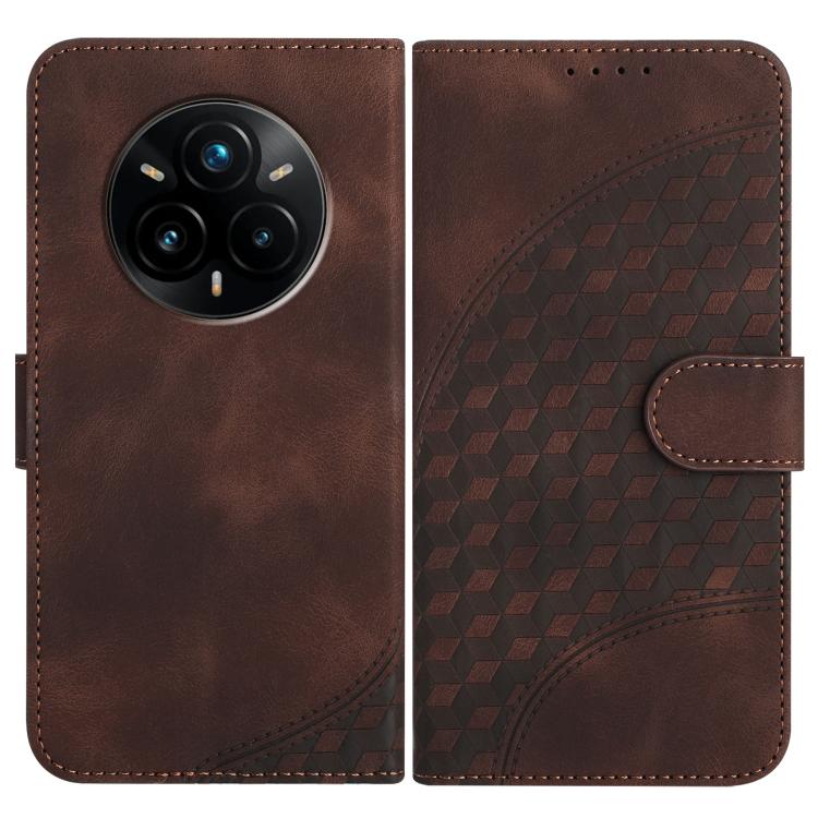 Elephant Head Embossed Phone Leather Case with Lanyard, For Realme C71 India, For Realme 15 5G / 15 Pro 5G, For Realme GT 7 India, For Realme 14 / P3 5G Global, For Realme P3 Ultra 5G, For Realme P3 Pro, For Realme 14 Pro+, For Realme 14 Pro           ...