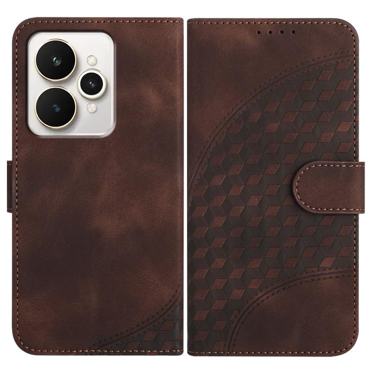 Elephant Head Embossed Phone Leather Case with Lanyard, For Realme C71 India, For Realme 15 5G / 15 Pro 5G, For Realme GT 7 India, For Realme 14 / P3 5G Global, For Realme P3 Ultra 5G, For Realme P3 Pro, For Realme 14 Pro+, For Realme 14 Pro           ...