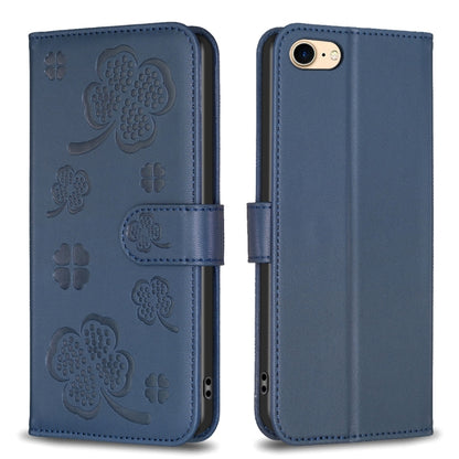 Four-leaf Embossed Leather Phone Case