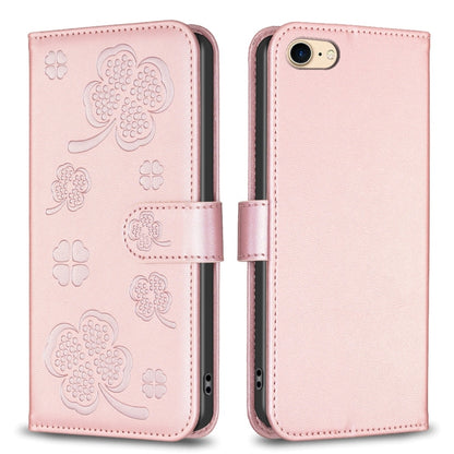 Four-leaf Embossed Leather Phone Case