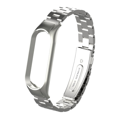 Double Spring Solid Three Stainless Steel Solid Color Strap, For Xiaomi Mi Band 5