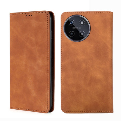 Skin Feel Magnetic Leather Phone Case, For Realme GT Neo6 SE, For Realme 12 5G, For Realme 12+ 5G, For Realme 12 Pro 5G, For Realme GT5 Pro 5G, For Realme 11 4G, For Realme GT5 / GT5 240W, For Realme C65 4G