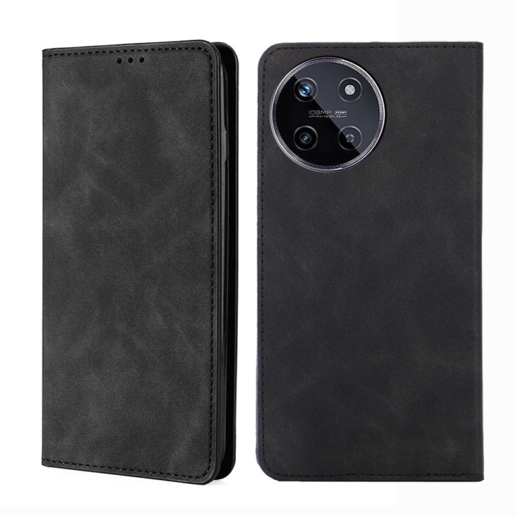 Skin Feel Magnetic Leather Phone Case, For Realme GT Neo6 SE, For Realme 12 5G, For Realme 12+ 5G, For Realme 12 Pro 5G, For Realme GT5 Pro 5G, For Realme 11 4G, For Realme GT5 / GT5 240W, For Realme C65 4G