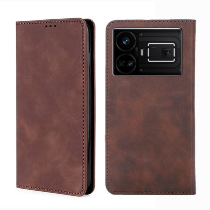 Skin Feel Magnetic Leather Phone Case, For Realme GT Neo6 SE, For Realme 12 5G, For Realme 12+ 5G, For Realme 12 Pro 5G, For Realme GT5 Pro 5G, For Realme 11 4G, For Realme GT5 / GT5 240W, For Realme C65 4G