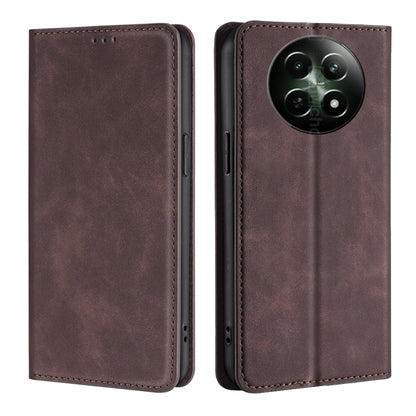 Skin Feel Magnetic Leather Phone Case, For Realme GT Neo6 SE, For Realme 12 5G, For Realme 12+ 5G, For Realme 12 Pro 5G, For Realme GT5 Pro 5G, For Realme 11 4G, For Realme GT5 / GT5 240W, For Realme C65 4G