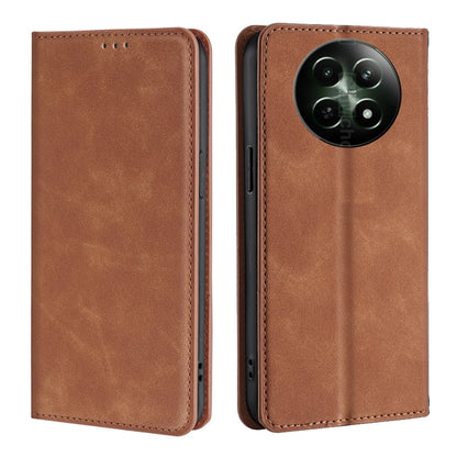 Skin Feel Magnetic Leather Phone Case, For Realme GT Neo6 SE, For Realme 12 5G, For Realme 12+ 5G, For Realme 12 Pro 5G, For Realme GT5 Pro 5G, For Realme 11 4G, For Realme GT5 / GT5 240W, For Realme C65 4G