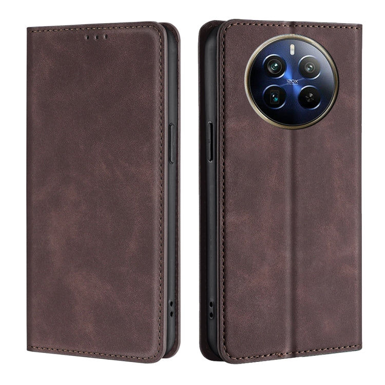 Skin Feel Magnetic Leather Phone Case, For Realme GT Neo6 SE, For Realme 12 5G, For Realme 12+ 5G, For Realme 12 Pro 5G, For Realme GT5 Pro 5G, For Realme 11 4G, For Realme GT5 / GT5 240W, For Realme C65 4G