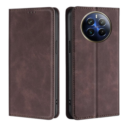Skin Feel Magnetic Leather Phone Case, For Realme GT Neo6 SE, For Realme 12 5G, For Realme 12+ 5G, For Realme 12 Pro 5G, For Realme GT5 Pro 5G, For Realme 11 4G, For Realme GT5 / GT5 240W, For Realme C65 4G