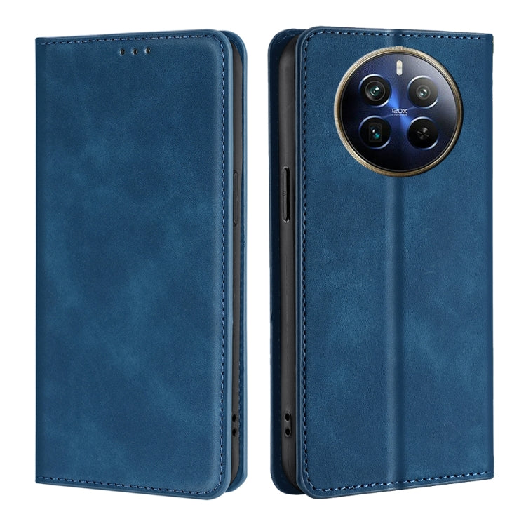 Skin Feel Magnetic Leather Phone Case, For Realme GT Neo6 SE, For Realme 12 5G, For Realme 12+ 5G, For Realme 12 Pro 5G, For Realme GT5 Pro 5G, For Realme 11 4G, For Realme GT5 / GT5 240W, For Realme C65 4G