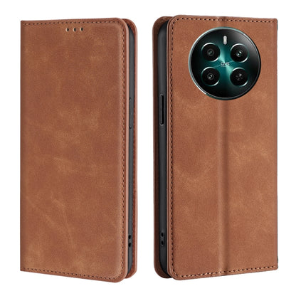 Skin Feel Magnetic Leather Phone Case, For Realme GT Neo6 SE, For Realme 12 5G, For Realme 12+ 5G, For Realme 12 Pro 5G, For Realme GT5 Pro 5G, For Realme 11 4G, For Realme GT5 / GT5 240W, For Realme C65 4G
