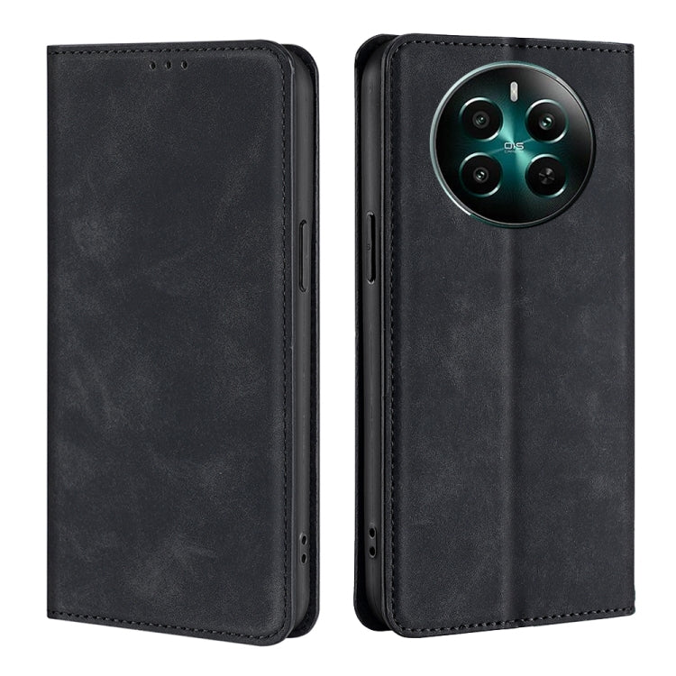 Skin Feel Magnetic Leather Phone Case, For Realme GT Neo6 SE, For Realme 12 5G, For Realme 12+ 5G, For Realme 12 Pro 5G, For Realme GT5 Pro 5G, For Realme 11 4G, For Realme GT5 / GT5 240W, For Realme C65 4G