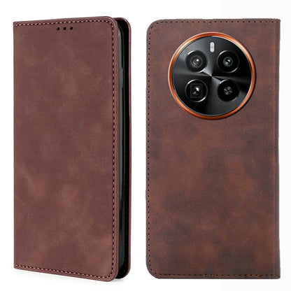 Skin Feel Magnetic Leather Phone Case, For Realme GT Neo6 SE, For Realme 12 5G, For Realme 12+ 5G, For Realme 12 Pro 5G, For Realme GT5 Pro 5G, For Realme 11 4G, For Realme GT5 / GT5 240W, For Realme C65 4G