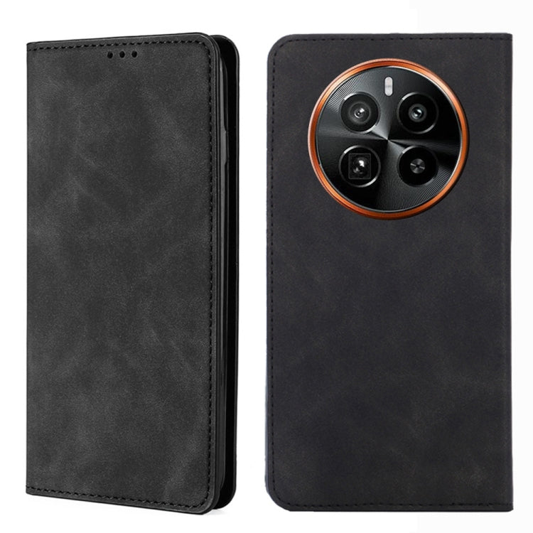 Skin Feel Magnetic Leather Phone Case, For Realme GT Neo6 SE, For Realme 12 5G, For Realme 12+ 5G, For Realme 12 Pro 5G, For Realme GT5 Pro 5G, For Realme 11 4G, For Realme GT5 / GT5 240W, For Realme C65 4G