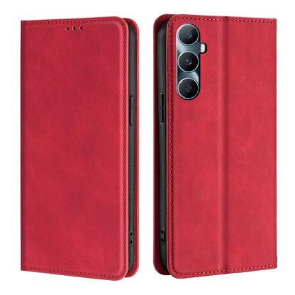Skin Feel Magnetic Leather Phone Case, For Realme GT Neo6 SE, For Realme 12 5G, For Realme 12+ 5G, For Realme 12 Pro 5G, For Realme GT5 Pro 5G, For Realme 11 4G, For Realme GT5 / GT5 240W, For Realme C65 4G