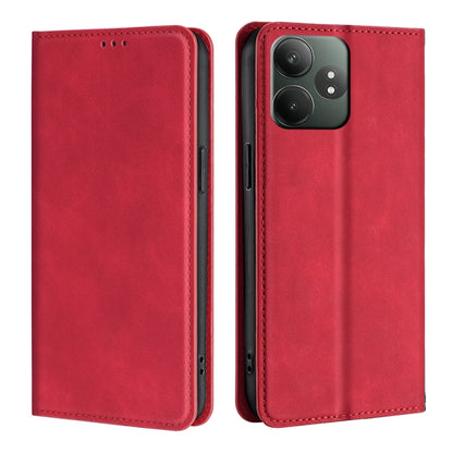 Skin Feel Magnetic Leather Phone Case, For Realme GT Neo6 SE, For Realme 12 5G, For Realme 12+ 5G, For Realme 12 Pro 5G, For Realme GT5 Pro 5G, For Realme 11 4G, For Realme GT5 / GT5 240W, For Realme C65 4G