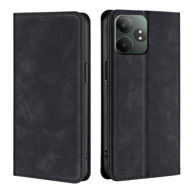 Skin Feel Magnetic Leather Phone Case, For Realme GT Neo6 SE, For Realme 12 5G, For Realme 12+ 5G, For Realme 12 Pro 5G, For Realme GT5 Pro 5G, For Realme 11 4G, For Realme GT5 / GT5 240W, For Realme C65 4G
