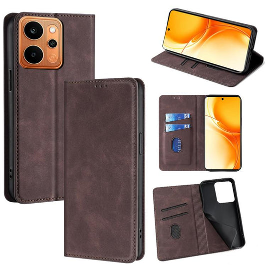 Skin Feel Magnetic Leather Phone Case, For Realme P4 Power 5G, For Realme Note 80 4G, For Realme C83 5G, For Realme Neo8 5G, For Realme 16 5G Global, For Realme 16 Pro+ 5G, For Realme 16 Pro 5G, For Realme P4x 5G, For Realme C85 5G, For Realme C85 Pro ...