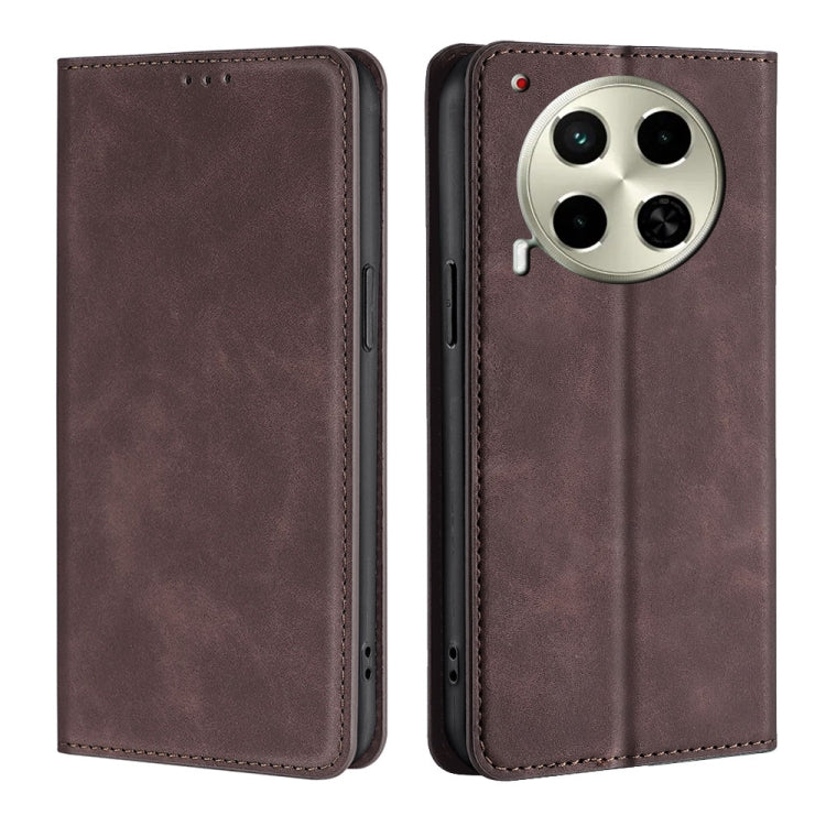 Skin Feel Magnetic Leather Phone Case, For Tecno Pova Curve 2 5G, For Tecno Camon 50 Pro 4G, For Tecno Camon 50 4G, For Tecno Pova 7 5G, For Tecno Camon 40 Premier 5G, For Tecno Spark 30 4G, For Tecno Pova 6 Neo 5G, For Tecno Spark 30C 4G              ...