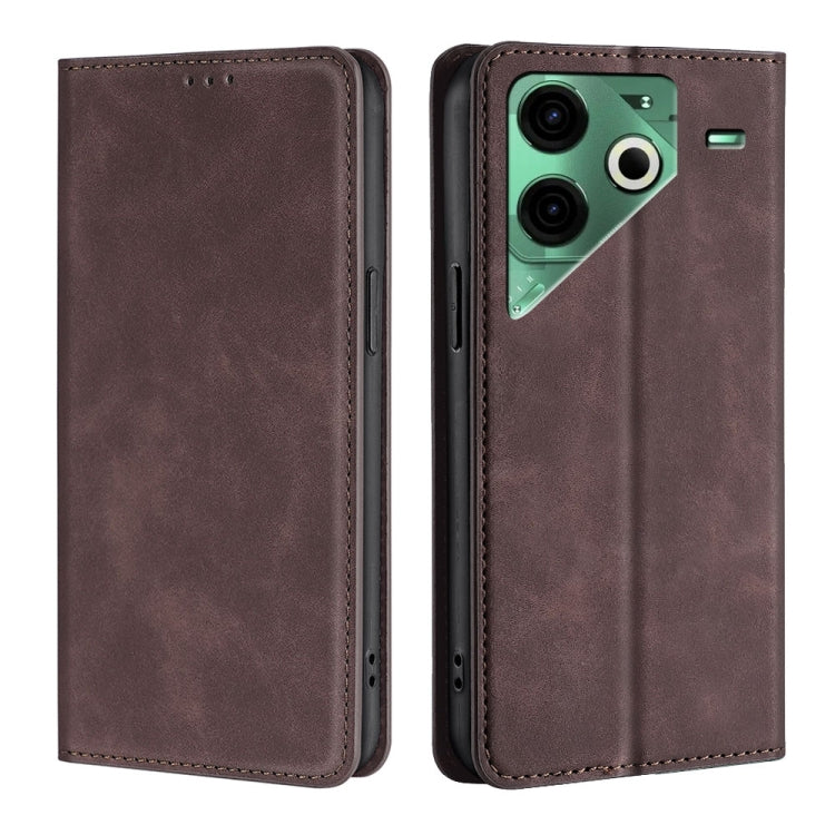 Skin Feel Magnetic Leather Phone Case, For Tecno Pova Curve 2 5G, For Tecno Camon 50 Pro 4G, For Tecno Camon 50 4G, For Tecno Pova 7 5G, For Tecno Camon 40 Premier 5G, For Tecno Spark 30 4G, For Tecno Pova 6 Neo 5G, For Tecno Spark 30C 4G              ...