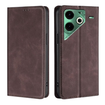 Skin Feel Magnetic Leather Phone Case, For Tecno Pova Curve 2 5G, For Tecno Camon 50 Pro 4G, For Tecno Camon 50 4G, For Tecno Pova 7 5G, For Tecno Camon 40 Premier 5G, For Tecno Spark 30 4G, For Tecno Pova 6 Neo 5G, For Tecno Spark 30C 4G              ...