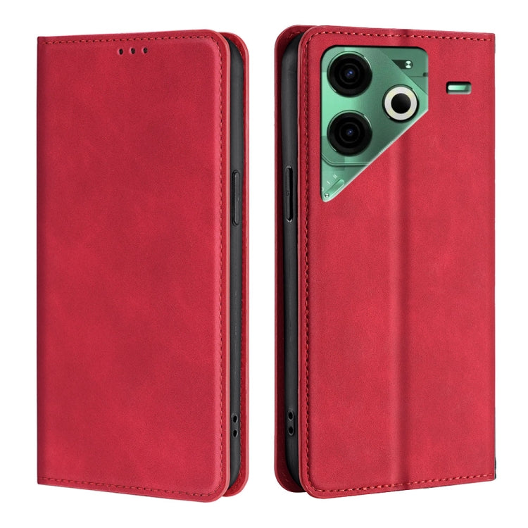 Skin Feel Magnetic Leather Phone Case, For Tecno Pova Curve 2 5G, For Tecno Camon 50 Pro 4G, For Tecno Camon 50 4G, For Tecno Pova 7 5G, For Tecno Camon 40 Premier 5G, For Tecno Spark 30 4G, For Tecno Pova 6 Neo 5G, For Tecno Spark 30C 4G              ...