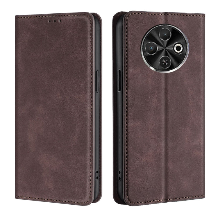 Skin Feel Magnetic Leather Phone Case, For Tecno Pova Curve 2 5G, For Tecno Camon 50 Pro 4G, For Tecno Camon 50 4G, For Tecno Pova 7 5G, For Tecno Camon 40 Premier 5G, For Tecno Spark 30 4G, For Tecno Pova 6 Neo 5G, For Tecno Spark 30C 4G              ...