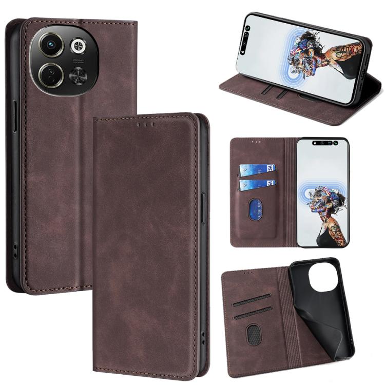 Skin Feel Magnetic Leather Phone Case, For Tecno Pova Curve 2 5G, For Tecno Camon 50 Pro 4G, For Tecno Camon 50 4G, For Tecno Pova 7 5G, For Tecno Camon 40 Premier 5G, For Tecno Spark 30 4G, For Tecno Pova 6 Neo 5G, For Tecno Spark 30C 4G              ...