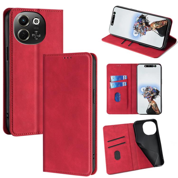 Skin Feel Magnetic Leather Phone Case, For Tecno Pova Curve 2 5G, For Tecno Camon 50 Pro 4G, For Tecno Camon 50 4G, For Tecno Pova 7 5G, For Tecno Camon 40 Premier 5G, For Tecno Spark 30 4G, For Tecno Pova 6 Neo 5G, For Tecno Spark 30C 4G              ...