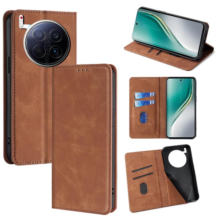 Skin Feel Magnetic Leather Phone Case, For Tecno Pova Curve 2 5G, For Tecno Camon 50 Pro 4G, For Tecno Camon 50 4G, For Tecno Pova 7 5G, For Tecno Camon 40 Premier 5G, For Tecno Spark 30 4G, For Tecno Pova 6 Neo 5G, For Tecno Spark 30C 4G              ...