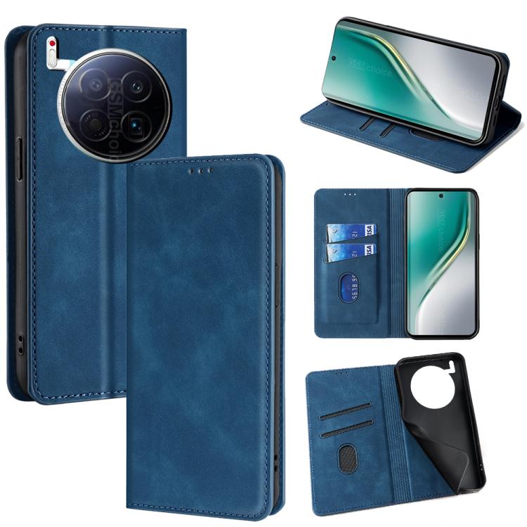 Skin Feel Magnetic Leather Phone Case, For Tecno Pova Curve 2 5G, For Tecno Camon 50 Pro 4G, For Tecno Camon 50 4G, For Tecno Pova 7 5G, For Tecno Camon 40 Premier 5G, For Tecno Spark 30 4G, For Tecno Pova 6 Neo 5G, For Tecno Spark 30C 4G              ...