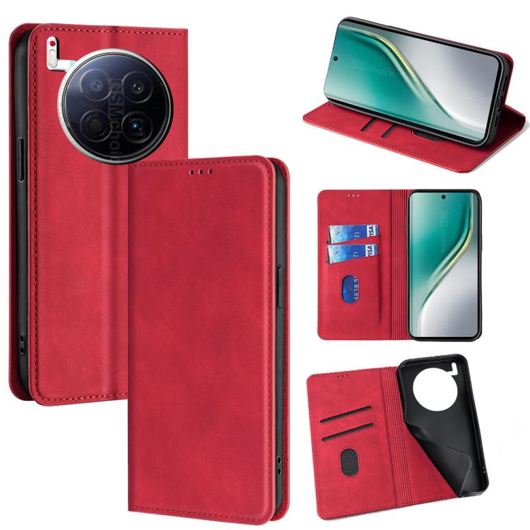 Skin Feel Magnetic Leather Phone Case, For Tecno Pova Curve 2 5G, For Tecno Camon 50 Pro 4G, For Tecno Camon 50 4G, For Tecno Pova 7 5G, For Tecno Camon 40 Premier 5G, For Tecno Spark 30 4G, For Tecno Pova 6 Neo 5G, For Tecno Spark 30C 4G              ...
