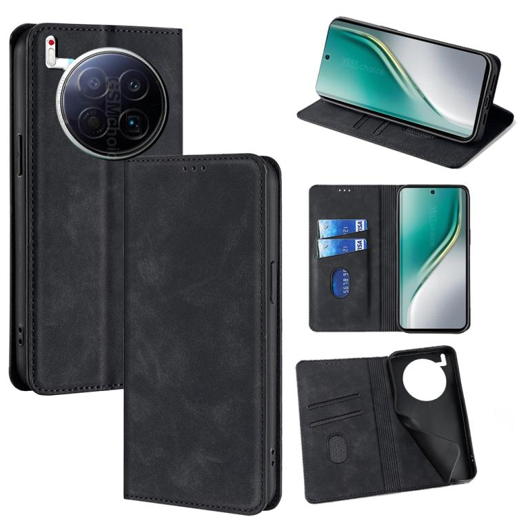 Skin Feel Magnetic Leather Phone Case, For Tecno Pova Curve 2 5G, For Tecno Camon 50 Pro 4G, For Tecno Camon 50 4G, For Tecno Pova 7 5G, For Tecno Camon 40 Premier 5G, For Tecno Spark 30 4G, For Tecno Pova 6 Neo 5G, For Tecno Spark 30C 4G              ...