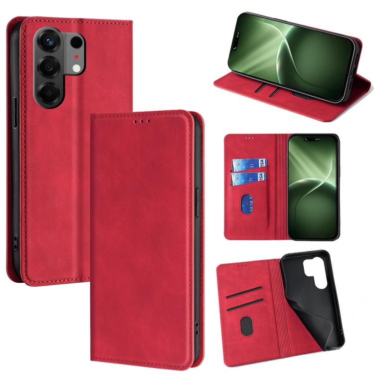 Skin Feel Magnetic Leather Phone Case, For Tecno Pova Curve 2 5G, For Tecno Camon 50 Pro 4G, For Tecno Camon 50 4G, For Tecno Pova 7 5G, For Tecno Camon 40 Premier 5G, For Tecno Spark 30 4G, For Tecno Pova 6 Neo 5G, For Tecno Spark 30C 4G              ...