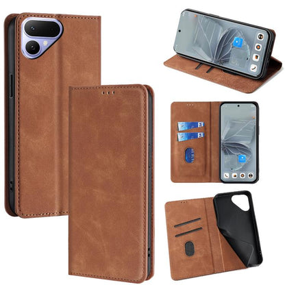 Skin Feel Magnetic Leather Phone Case, For Tecno Pova Curve 2 5G, For Tecno Camon 50 Pro 4G, For Tecno Camon 50 4G, For Tecno Pova 7 5G, For Tecno Camon 40 Premier 5G, For Tecno Spark 30 4G, For Tecno Pova 6 Neo 5G, For Tecno Spark 30C 4G              ...